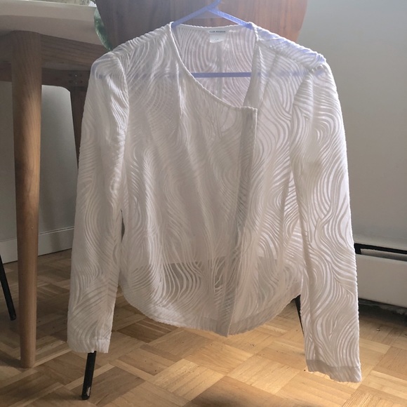 Club Monaco Silk Jacket with Cotton Embroidery - Picture 1 of 13